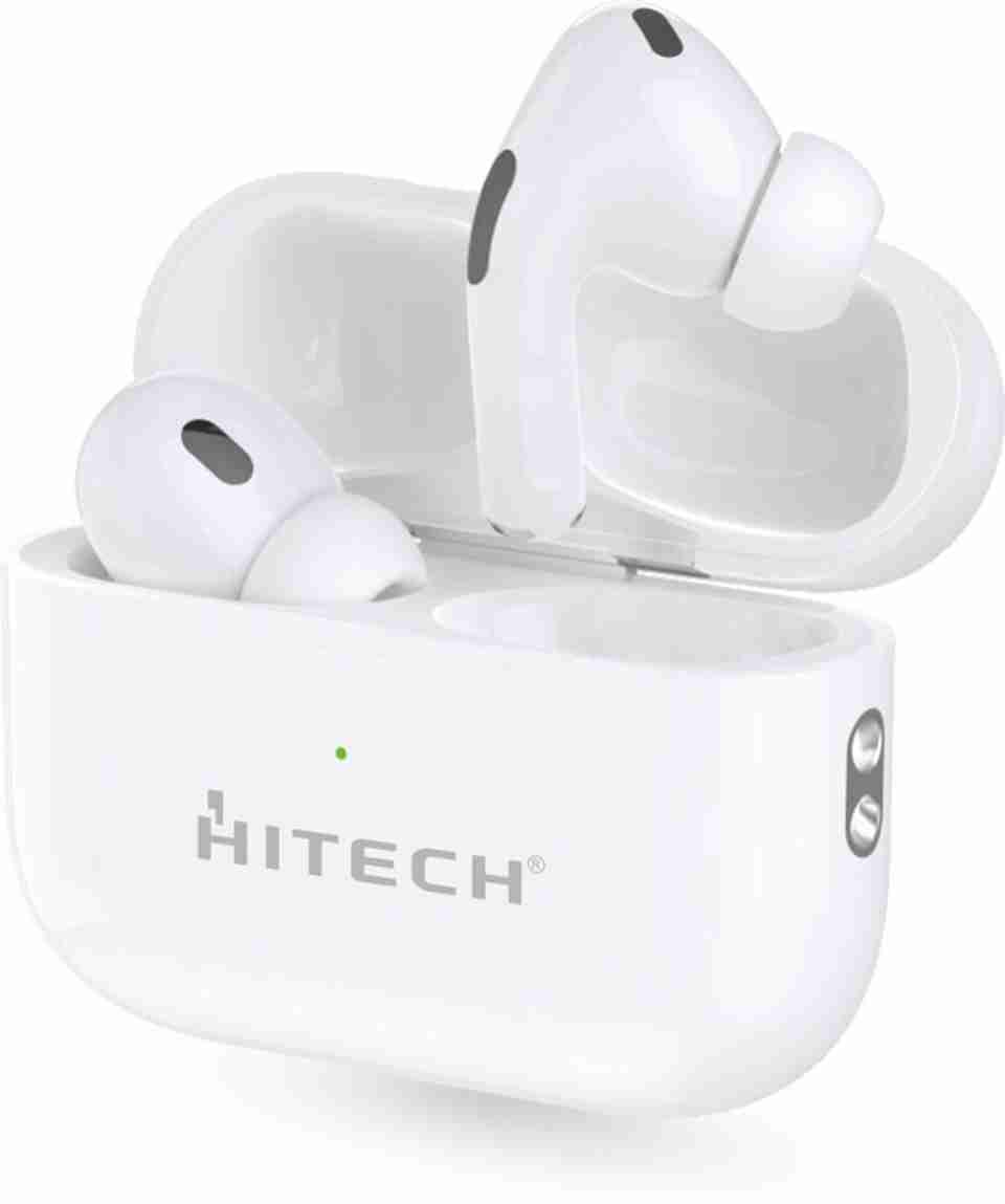 HITECH HIPODS PRO BASIC Bluetooth Headset (White, True Wireless) - Image 5