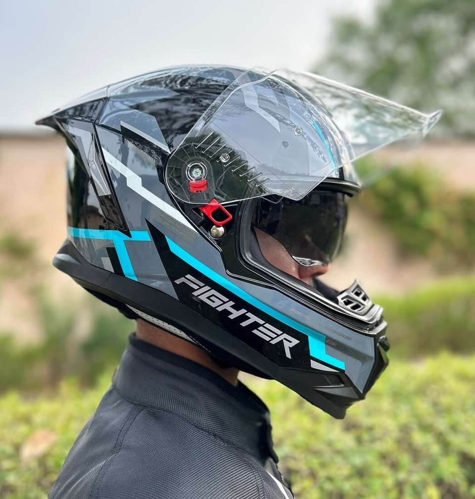 Steelbird Air SBH-57 ISS Fighter Stealth X Full Face Helmet - Image 9