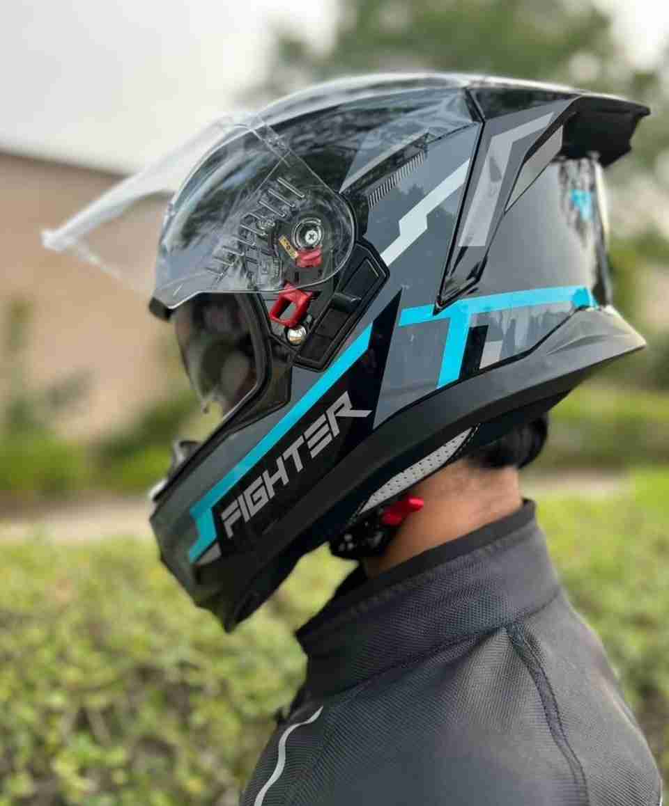 Steelbird Air SBH-57 ISS Fighter Stealth X Full Face Helmet - Image 6