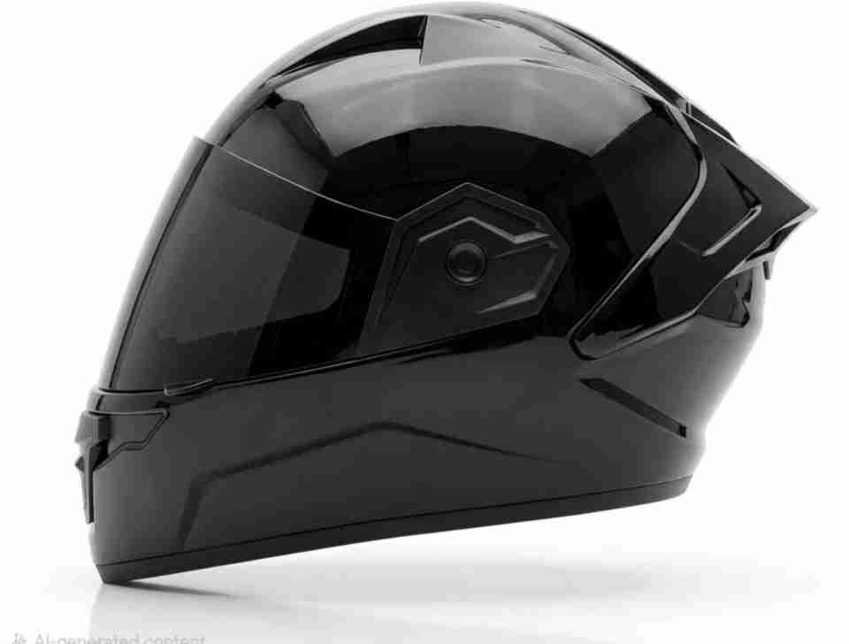 FOROLY Raven ABS Material Spoiler Black Visor Motorbike Helmet - Image 5