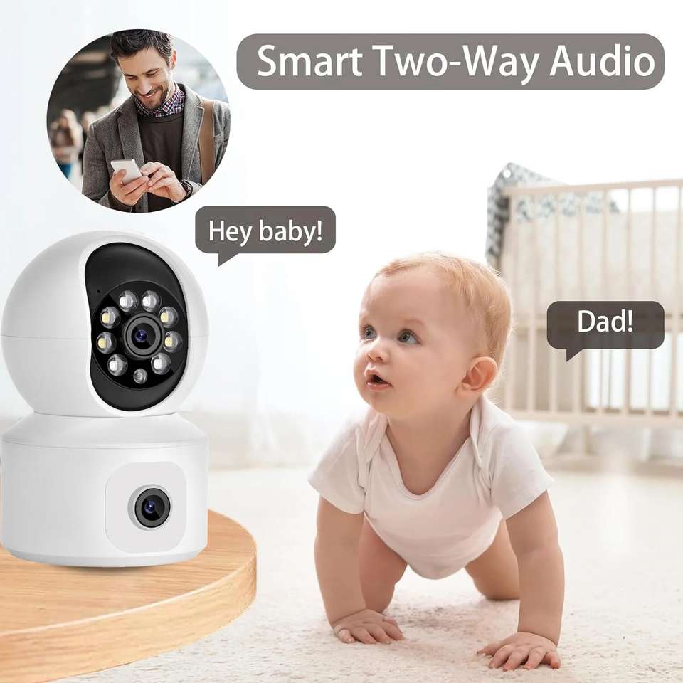 OSQD 5+5MP FHD WiFi Dual Lens CCTV Camera PTZ - Image 8