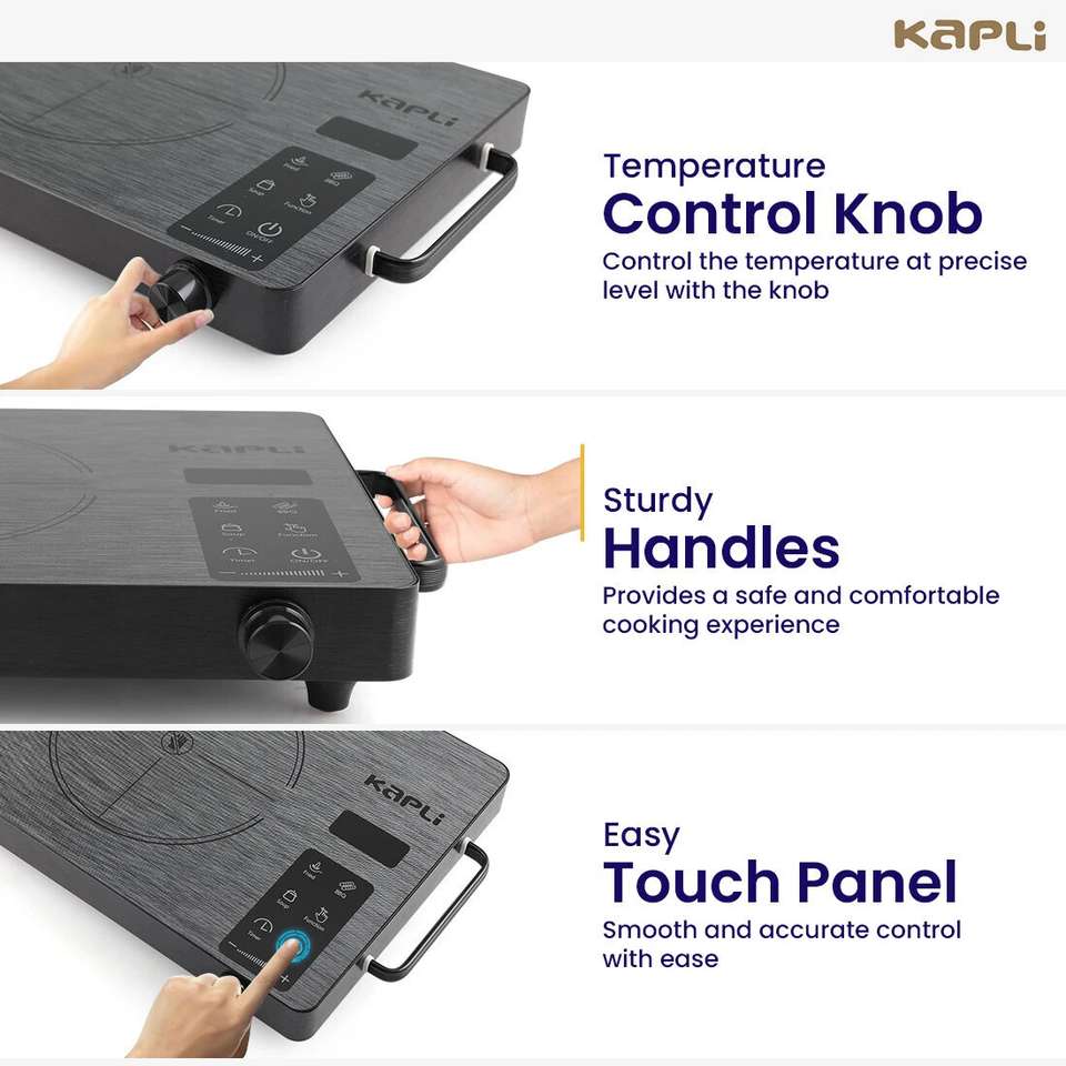 KAPLI 2500W Radiant Cooktop Black - Image 9