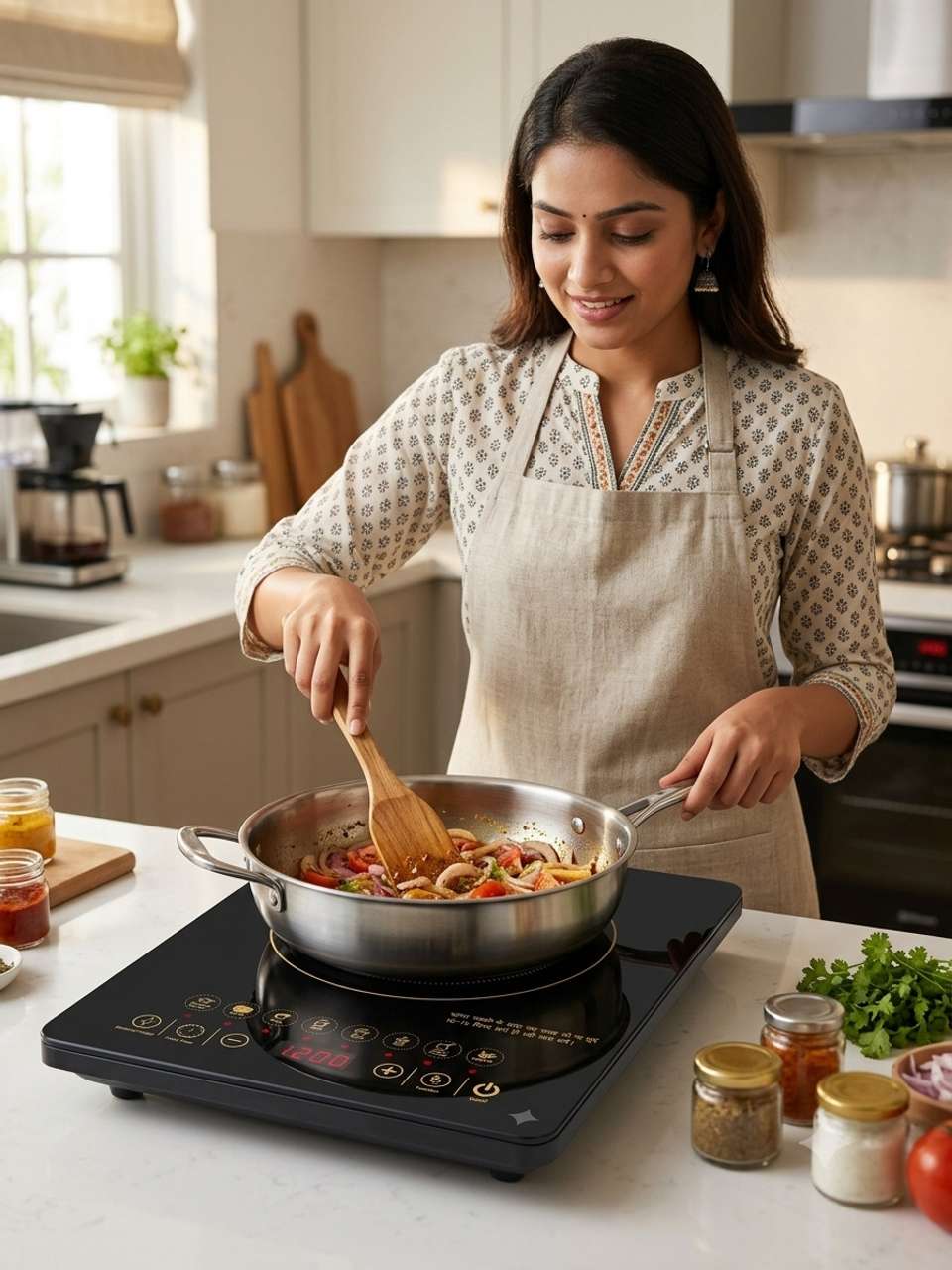 kapoli 1800W Induction Cooktop Black - Image 8