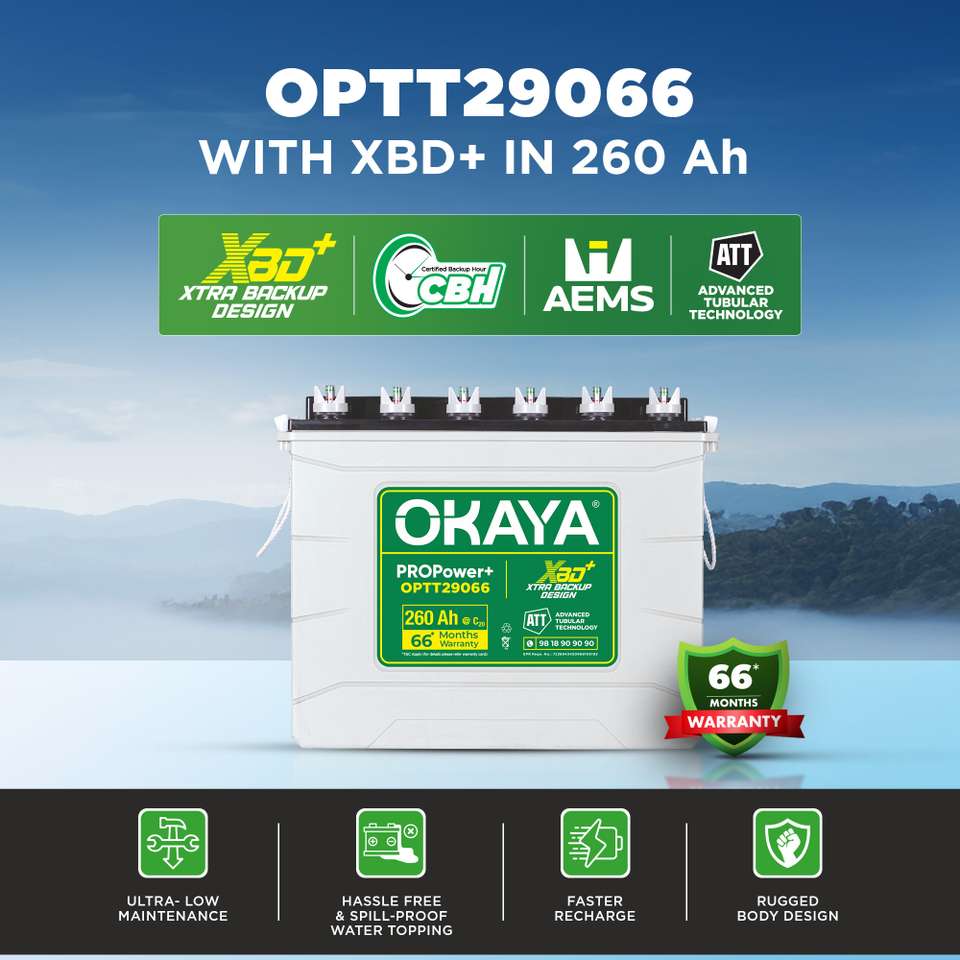 OKAYA 66 Months Warranty Tubular Inverter Battery - Image 8