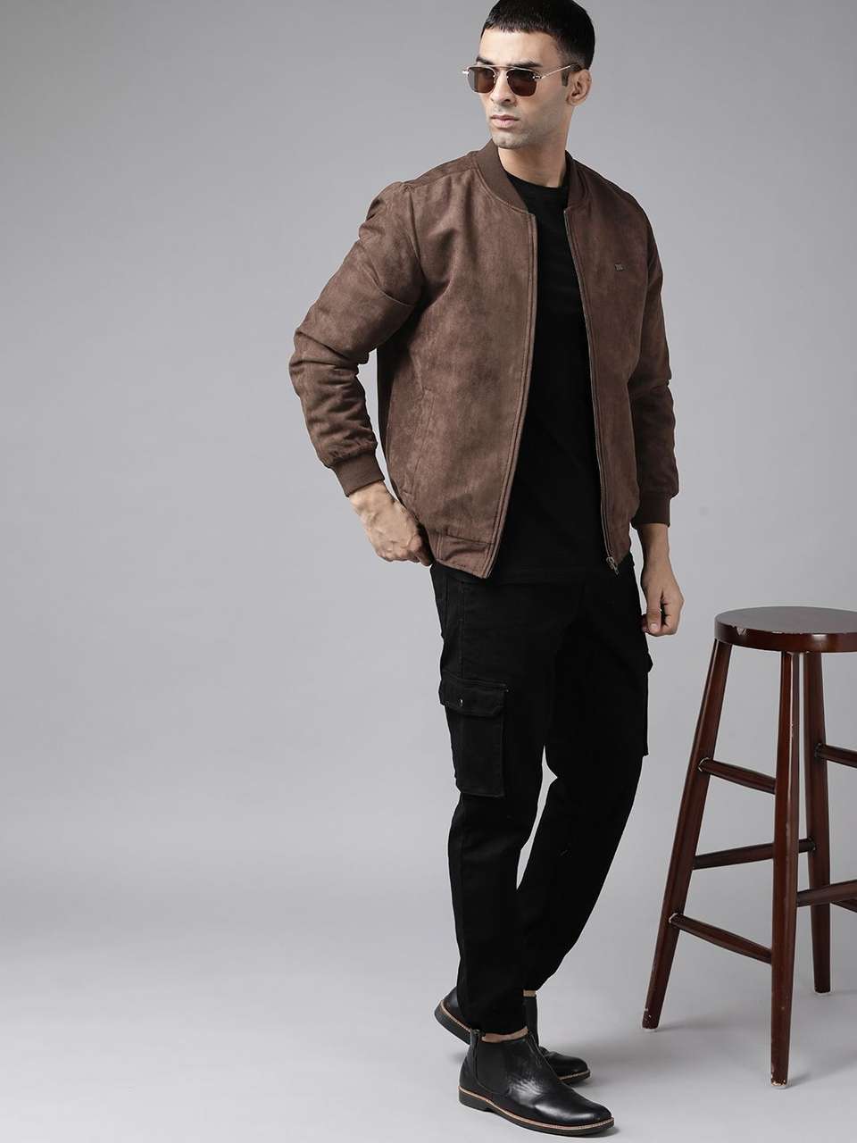 Roadster Men Solid Bomber Jacket - Image 9