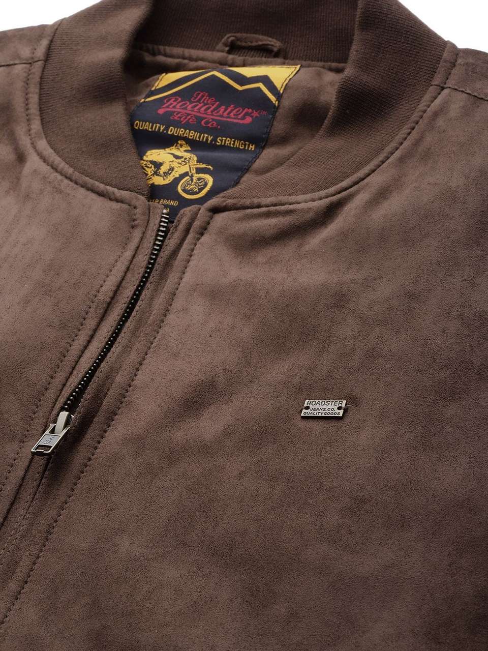 Roadster Men Solid Bomber Jacket - Image 7