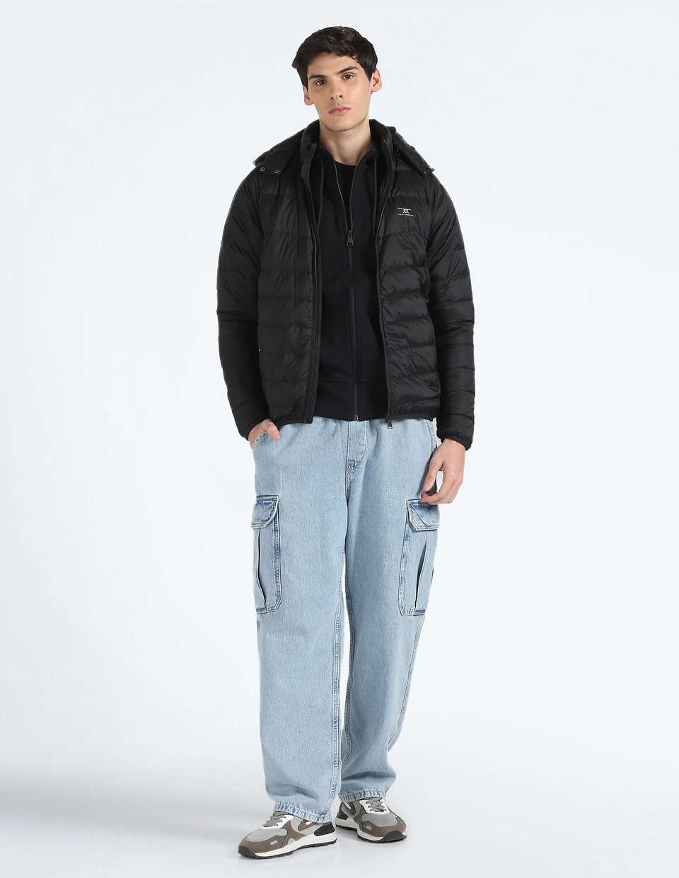 FLYING MACHINE Men Solid Puffer Jacket - Image 8
