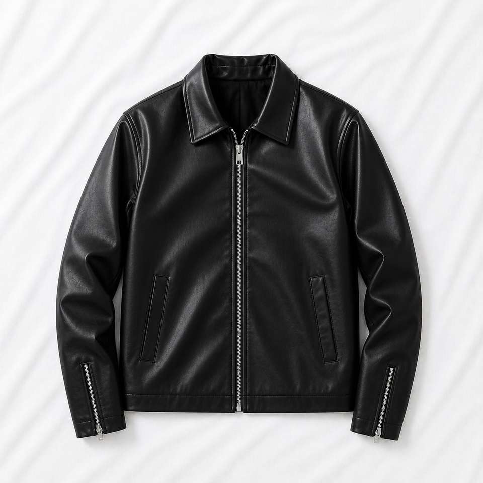 WALHALAA Solid Leather Jacket - Image 6