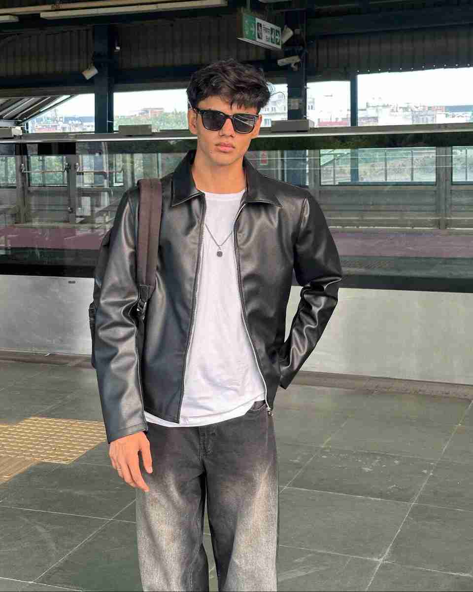 WALHALAA Solid Leather Jacket - Image 4