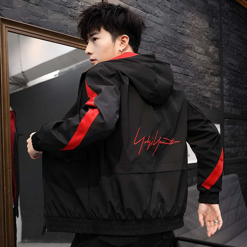 CLASSYBLOOM Korean Striped Men Wind Cheater - Image 9
