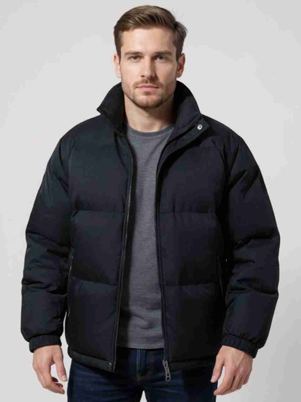 Mast & Harbour Men Solid Puffer Jacket - Image 4
