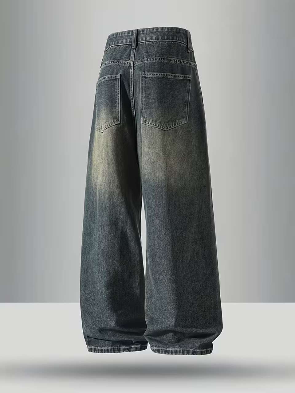 sky collection Men Loose Fit Mid Rise Blue Jeans - Image 7