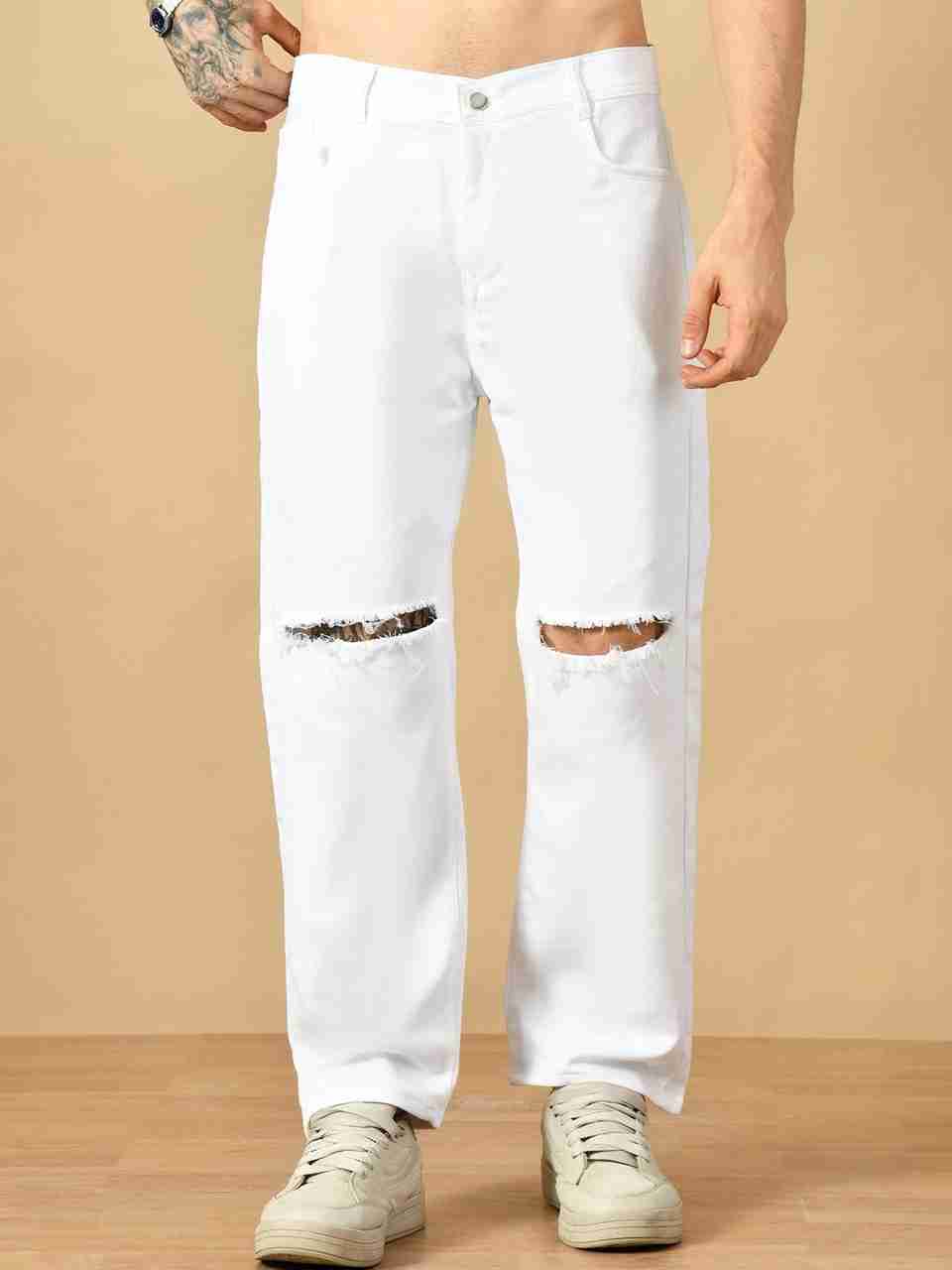 R.Code Men White Mid Rise Jeans - Image 5