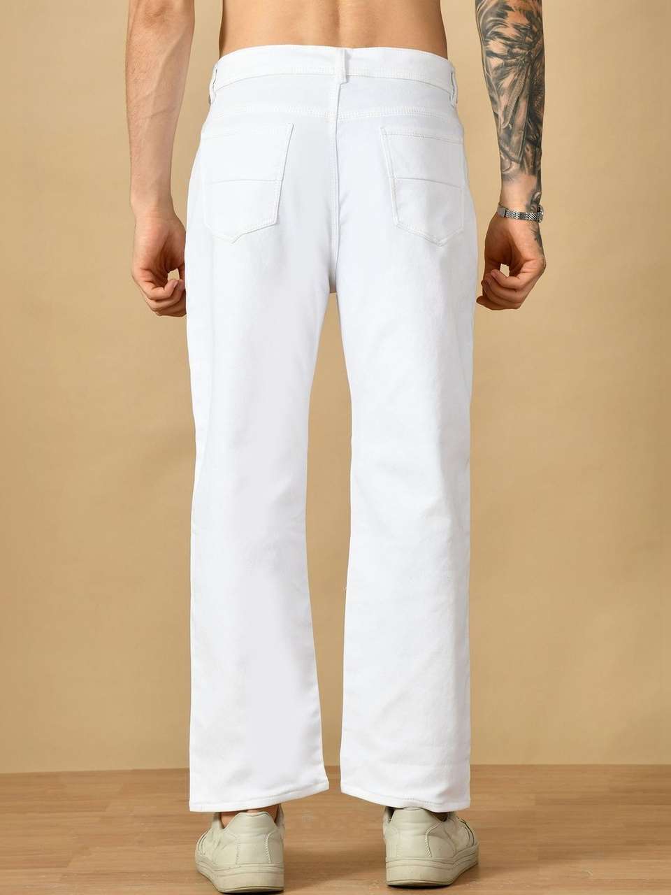 R.Code Men White Mid Rise Jeans - Image 7
