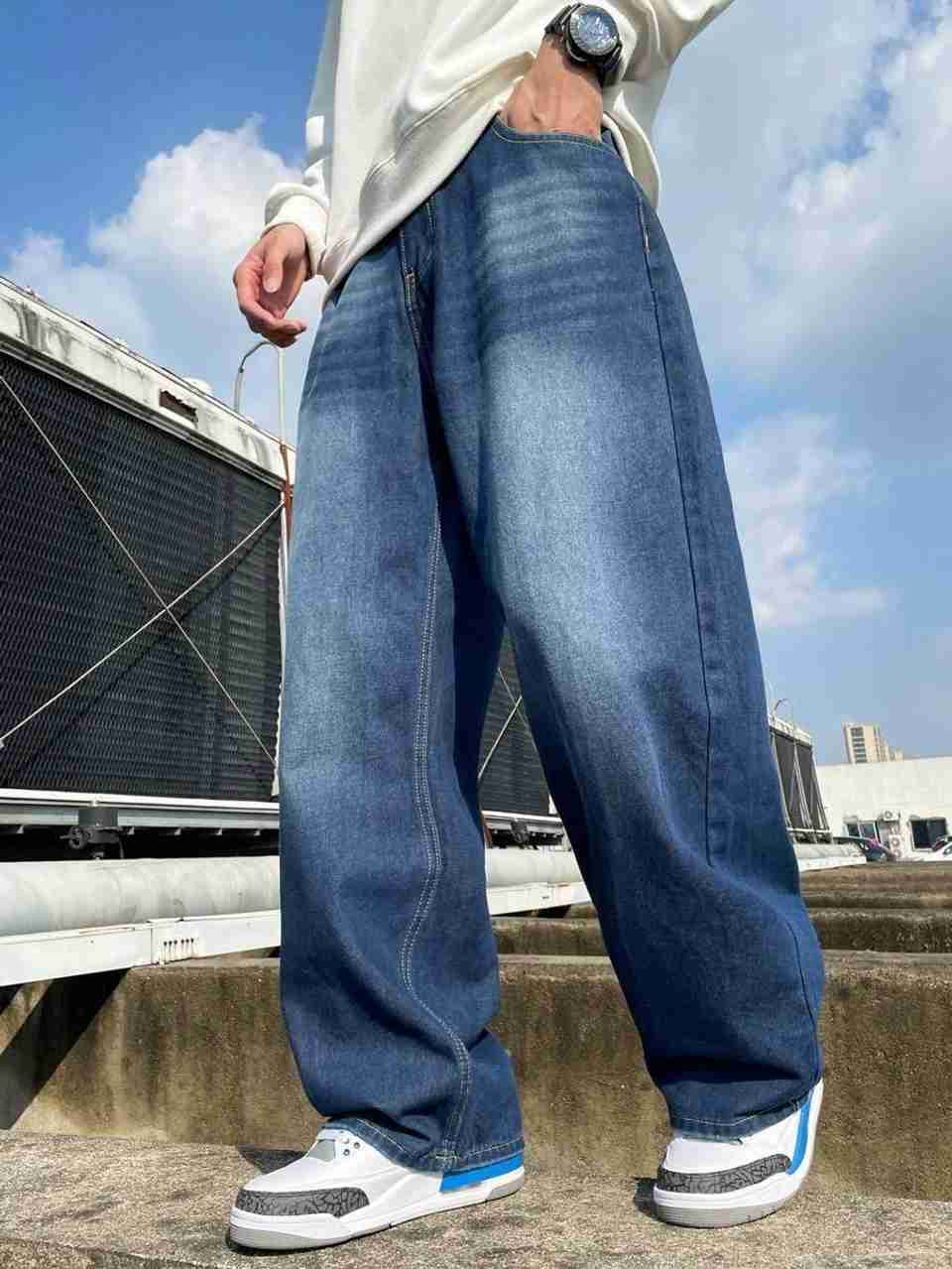 YAMEET Men Dark Blue Jeans - Image 6