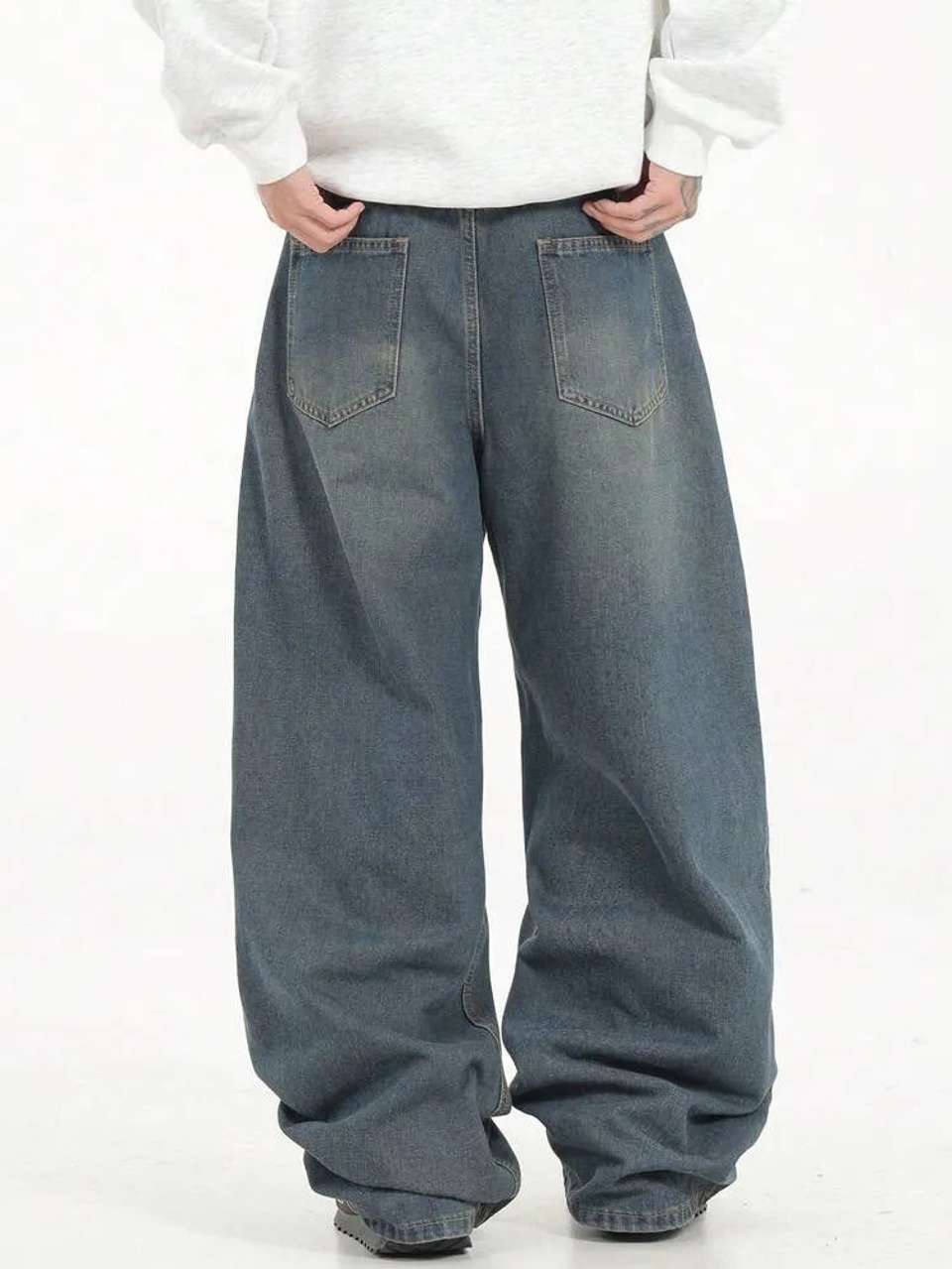 KOTTY Men Relaxed Fit Low Rise Blue Jeans - Image 9