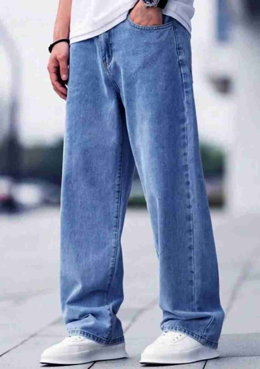 comfits Men Loose Fit Mid Rise Light Blue Jeans - Image 4