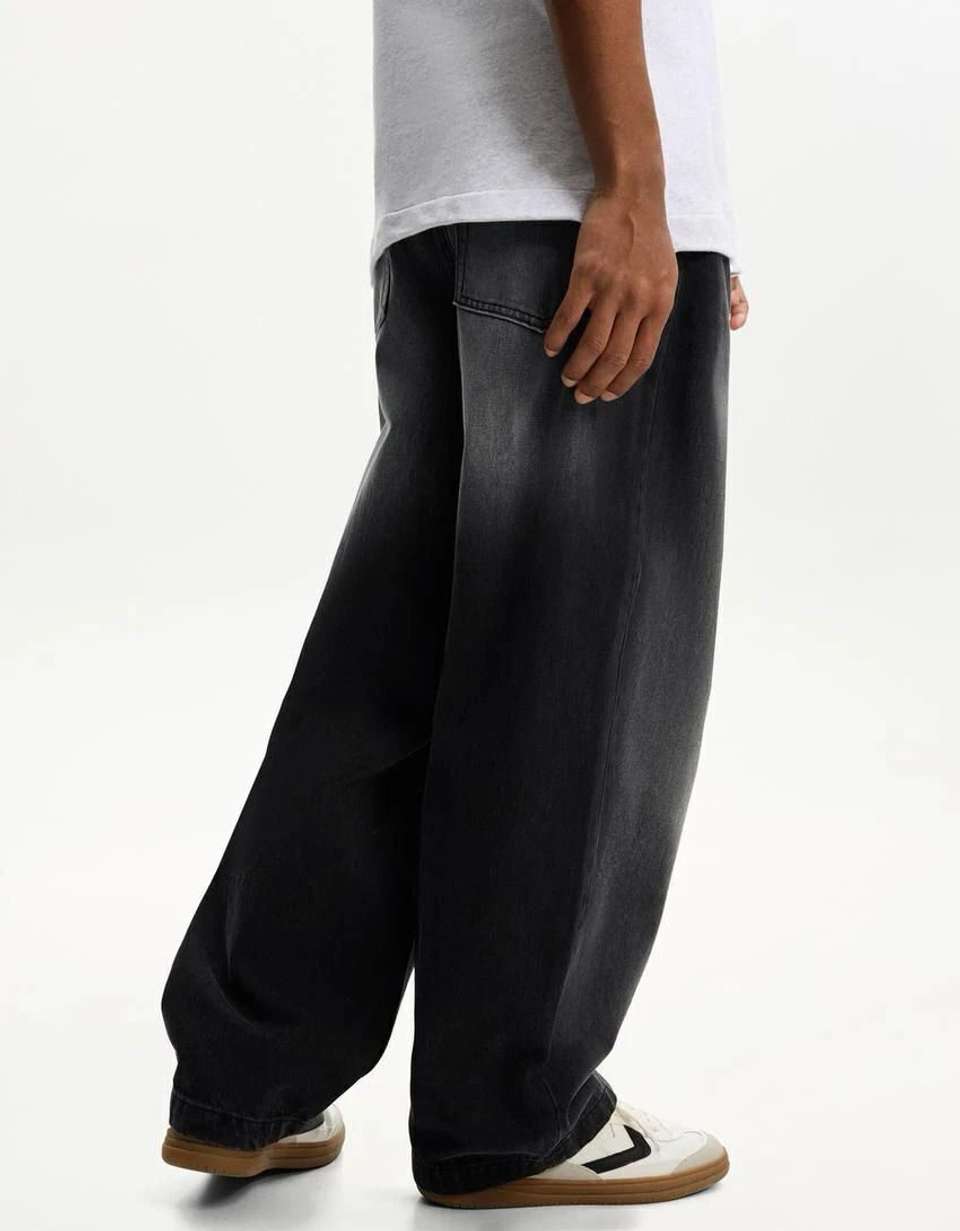 9XDenims Men Loose Fit Mid Rise Black Jeans - Image 6