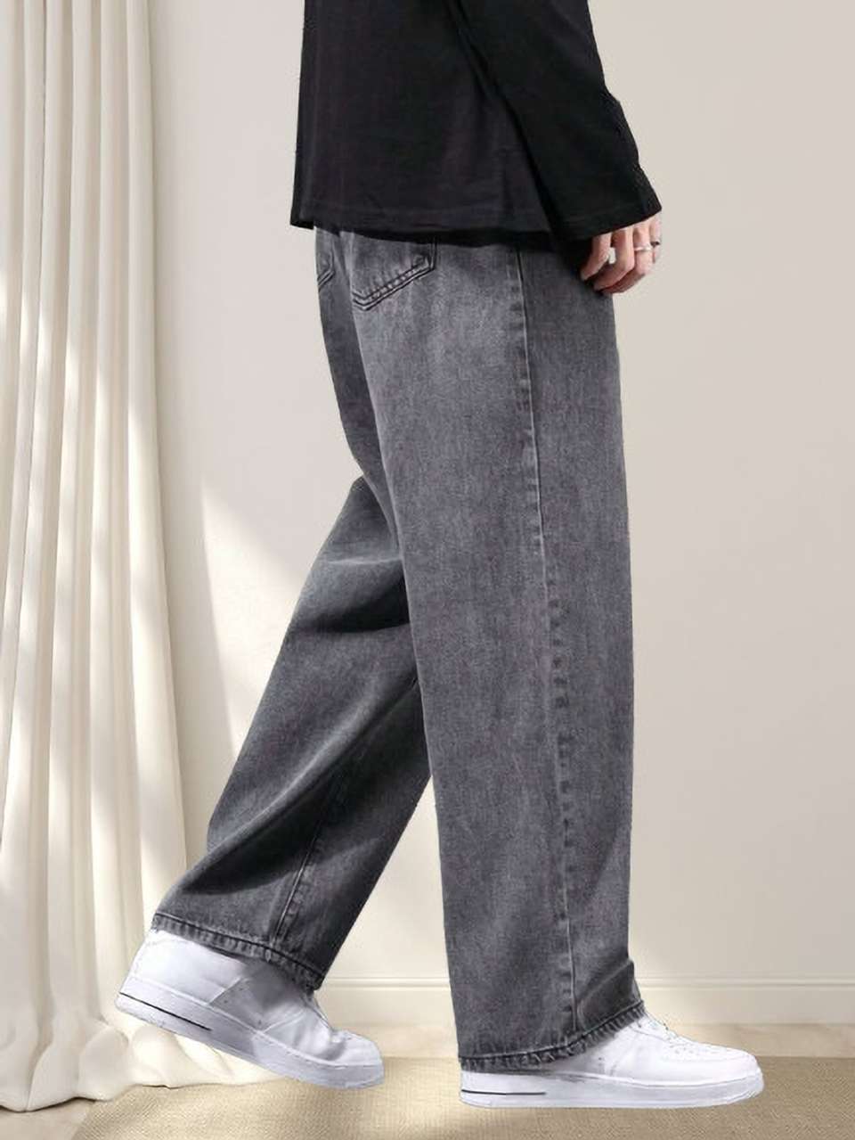 StarForWell Men Grey Mid Rise Jeans - Image 9