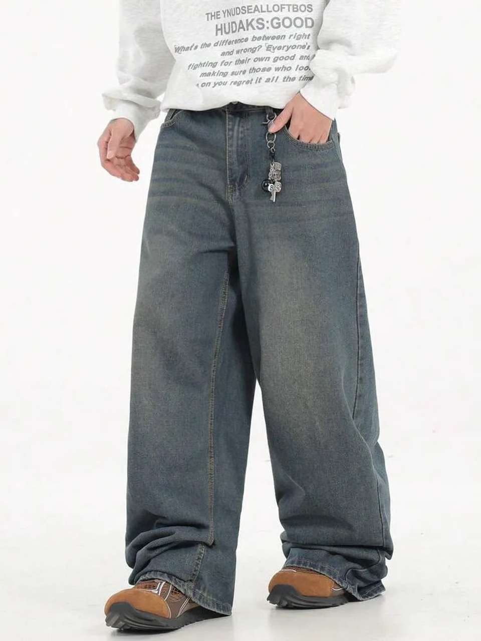 KOTTY Men Relaxed Fit Low Rise Blue Jeans - Image 8