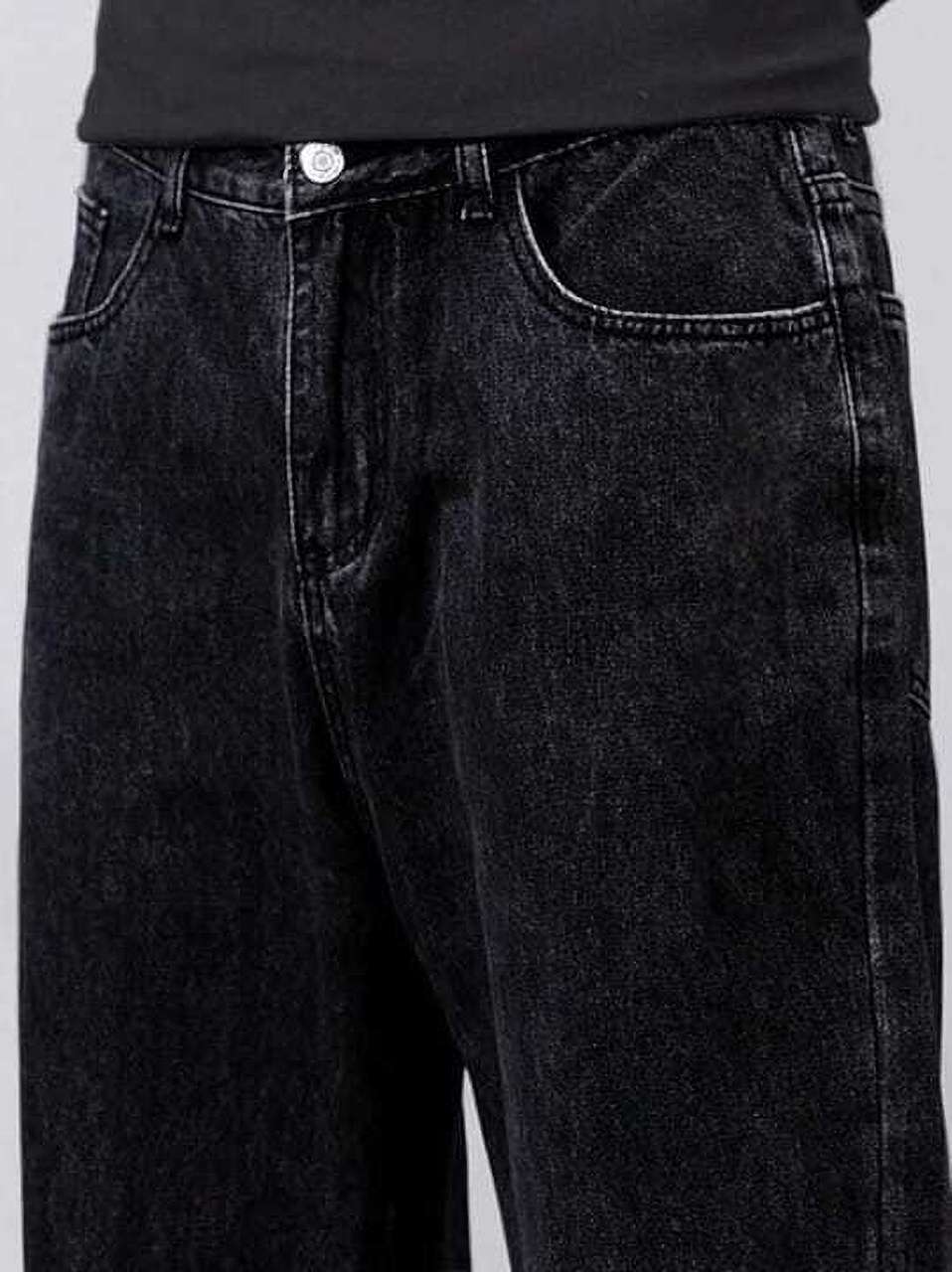 Southee Men Black Loose Fit Mid Rise Jeans - Image 7