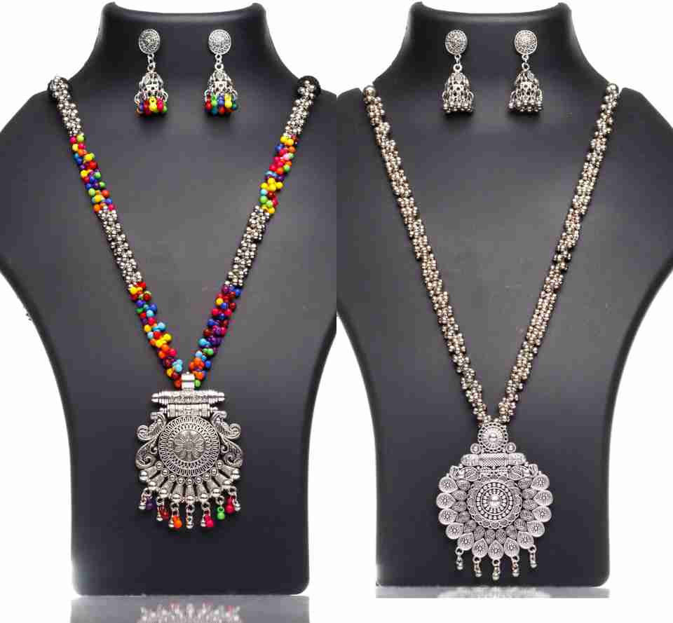 SUZEN Oxidised Silver Jewel Set (Pack of 2) - Image 7