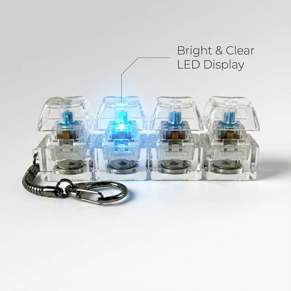 SIMESTICH Mechanical Keyboard Switch Keychain, Blue - Image 9