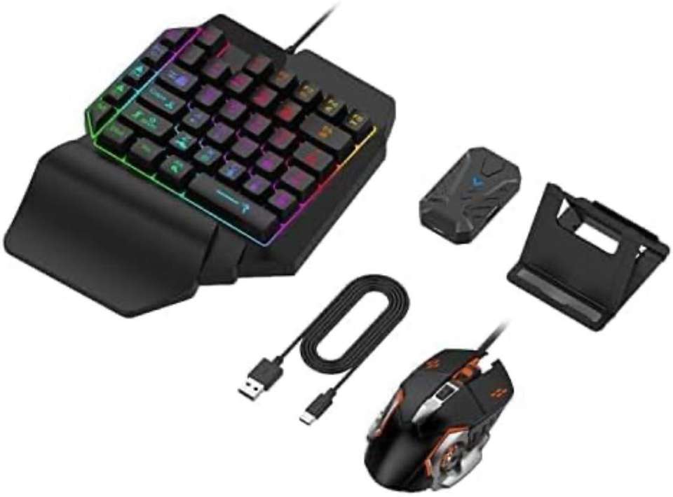 Extreme एक्सट्रीम One Hand Non Mechanical Gaming Keyboard - Image 7