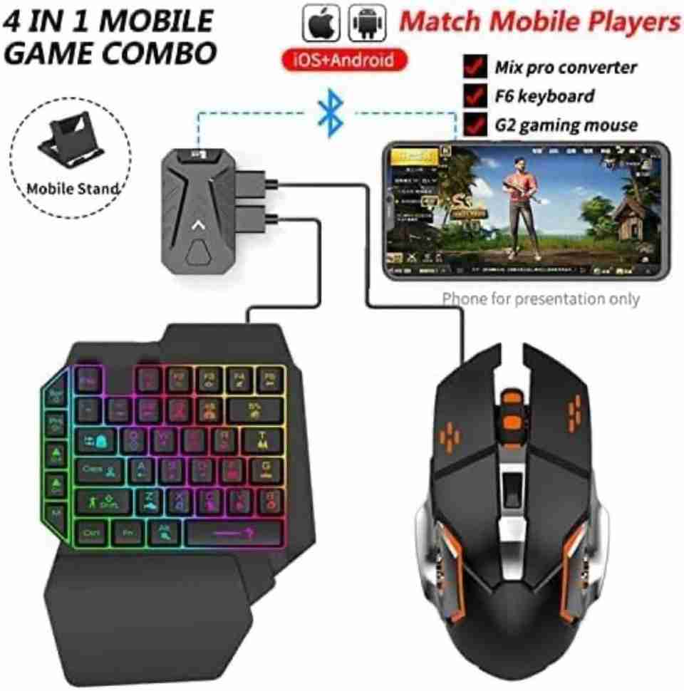 Extreme एक्सट्रीम One Hand Non Mechanical Gaming Keyboard - Image 6