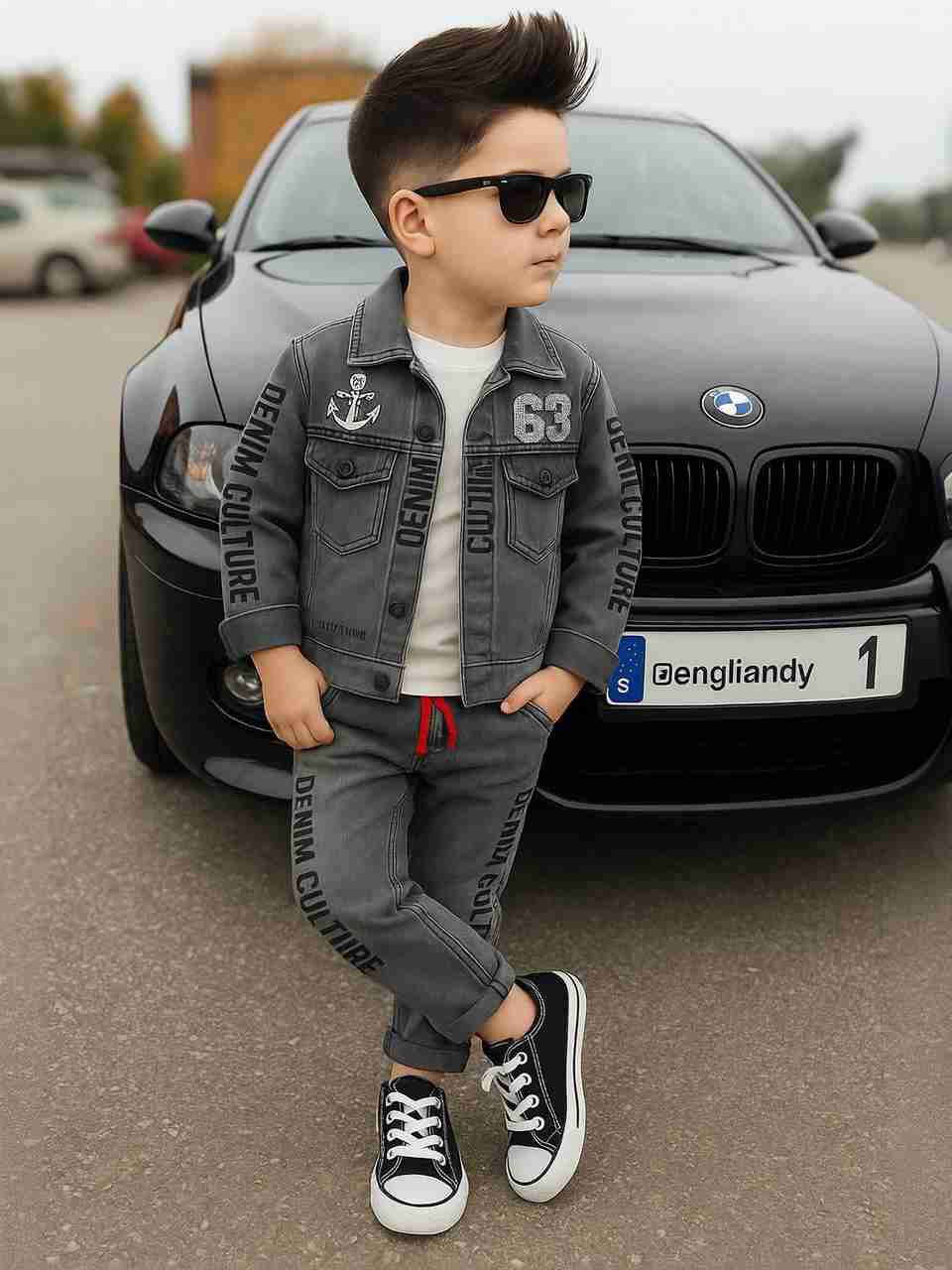 Shirazi Kids Boys Casual Jacket Jeans - Image 6