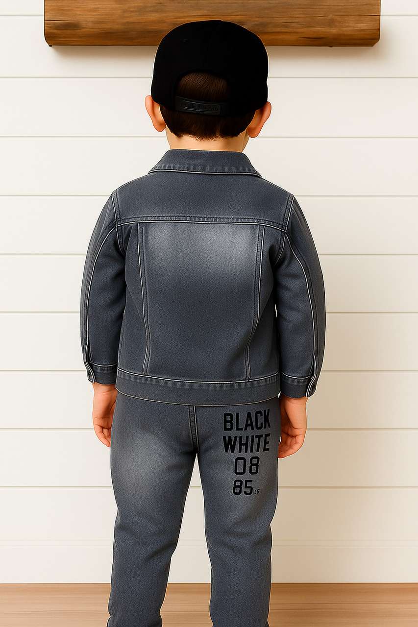 Shirazi Kids Boys Casual Jacket Jeans - Image 7