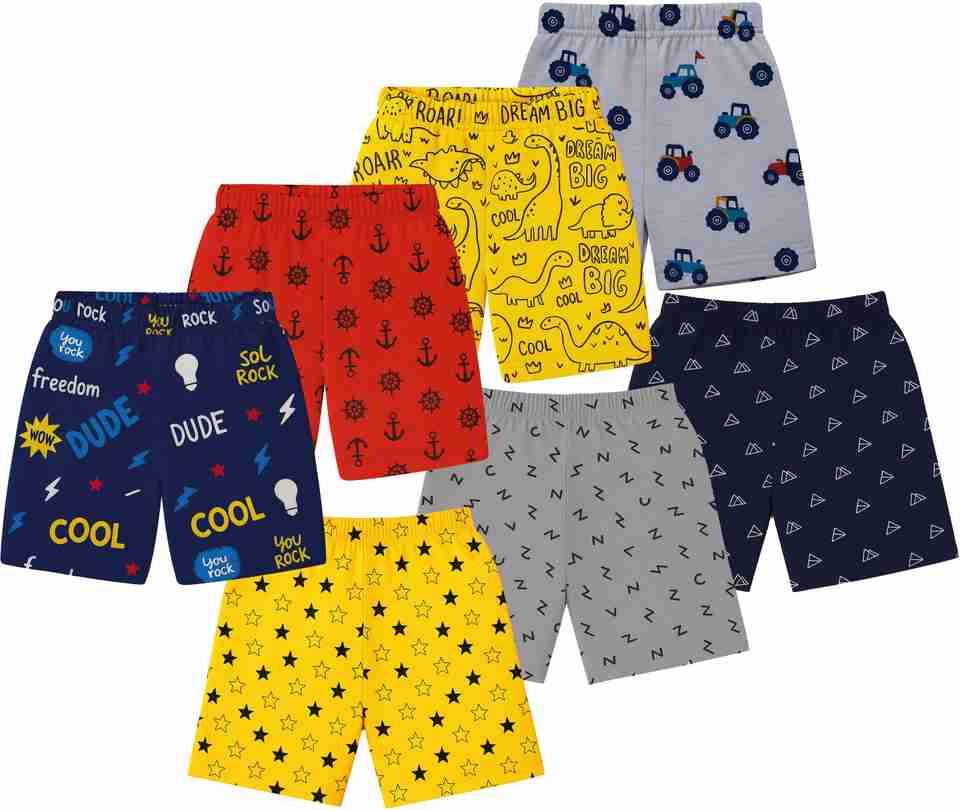 fasla Boys Casual Printed Cotton Blend Shorts - Image 5