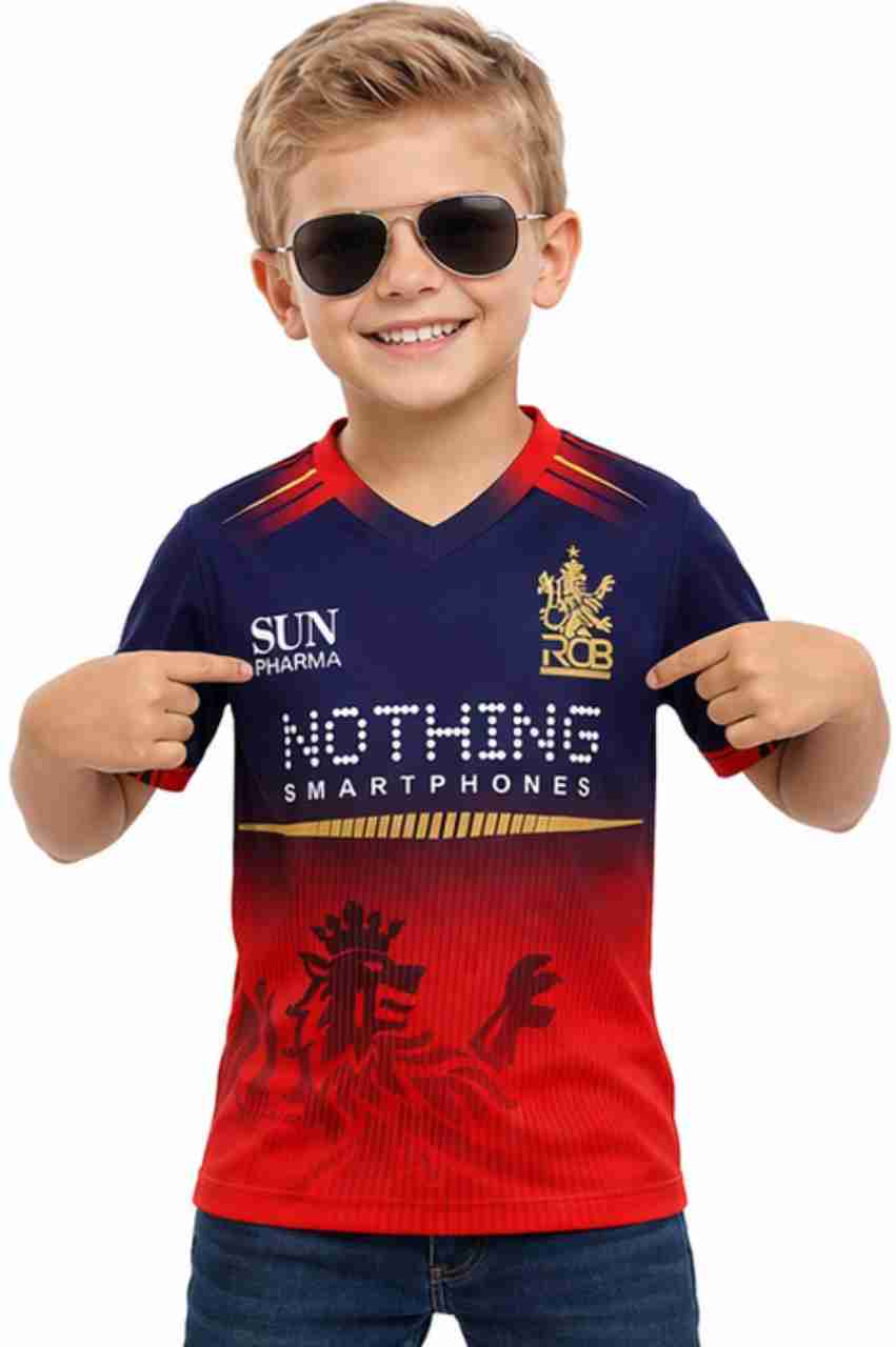 privic Boys & Girls Printed Polyester Regular T Shirt, Red - Image 3
