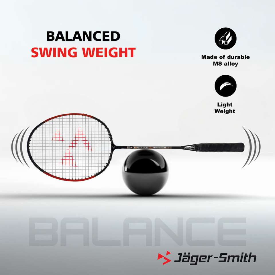 Jager-Smith PB-1000 Combo & Featherlite 2 Shuttle Badminton Kit - Image 9