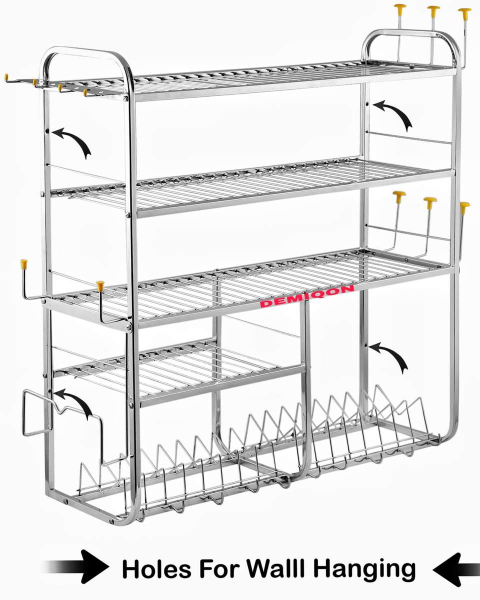 DEMIQON 5-Shelf Kitchen Dish Rack - Image 9