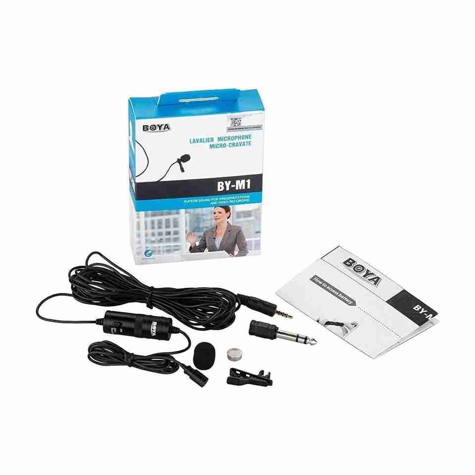 BOYA Omnidirectional Lavalier Condenser Microphone 20ft - Image 6