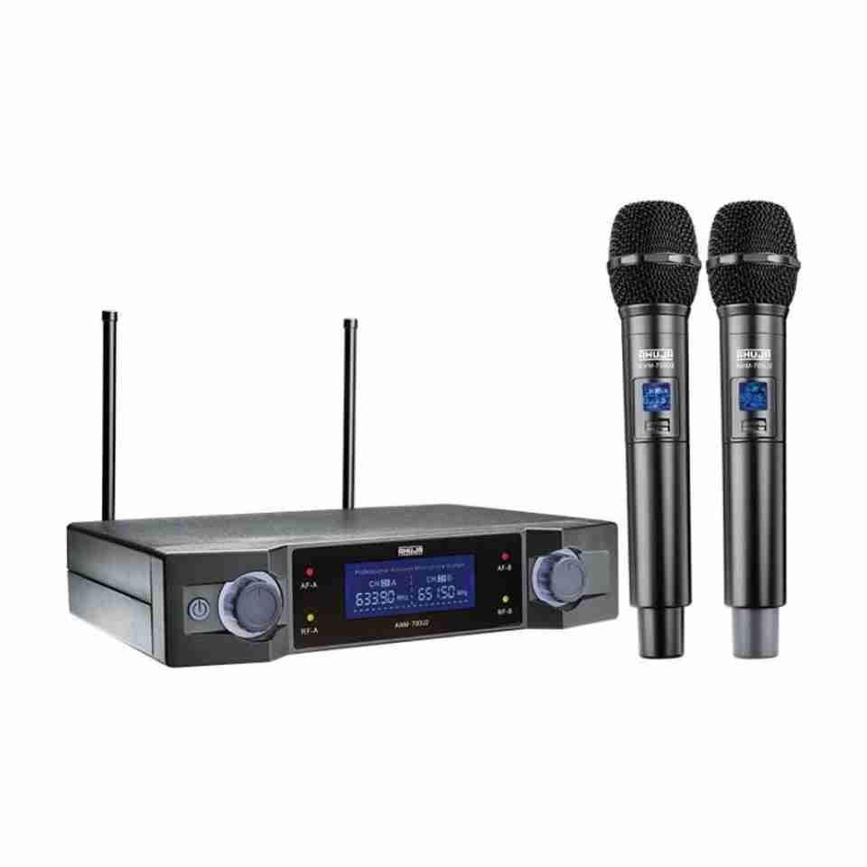 Ahuja AWM-700U2 UHF Dual Handheld Microphone - Image 2