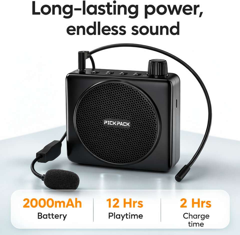 Primate Portable Voice Amplifier with Bluetooth - Image 9