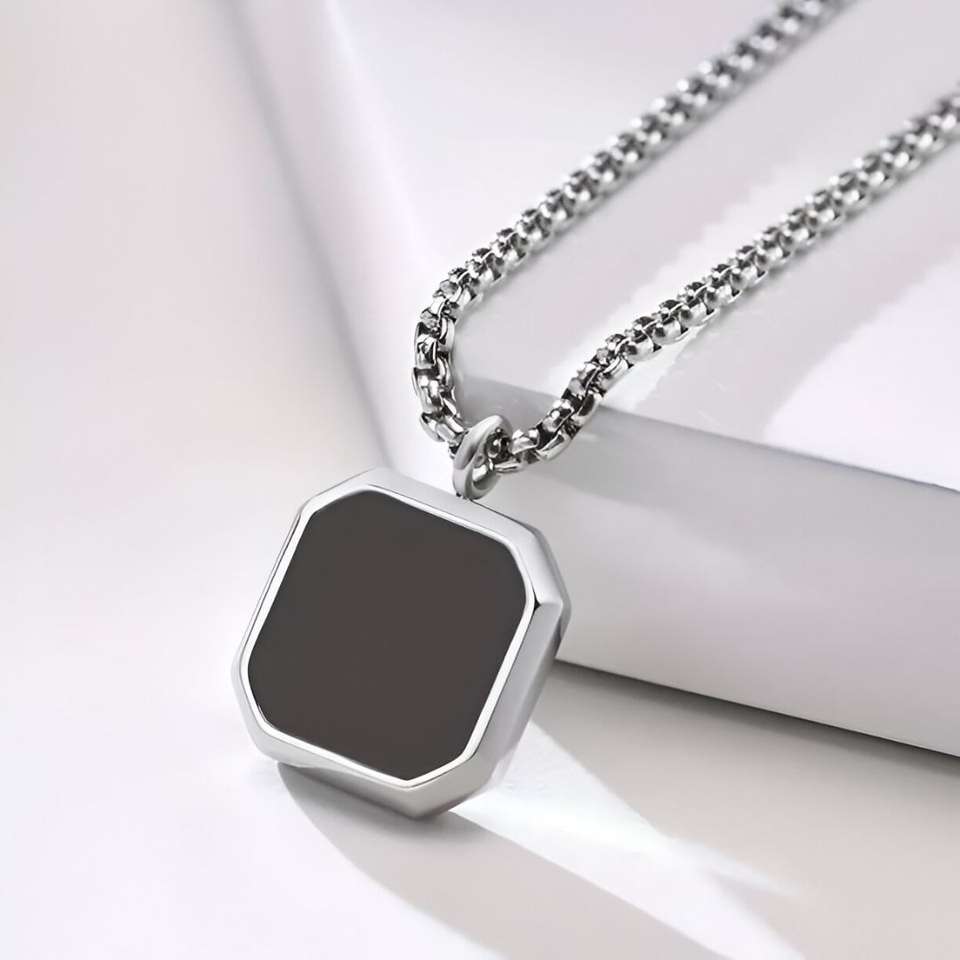 Stylzoo Men's 3-Pack Stainless Steel Pendant Necklace Set Pack of 3 - Image 7