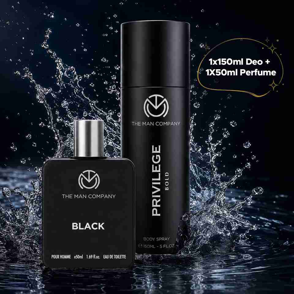 THE MAN COMPANY Black & Bold Perfume Duo 150 ml - Image 6