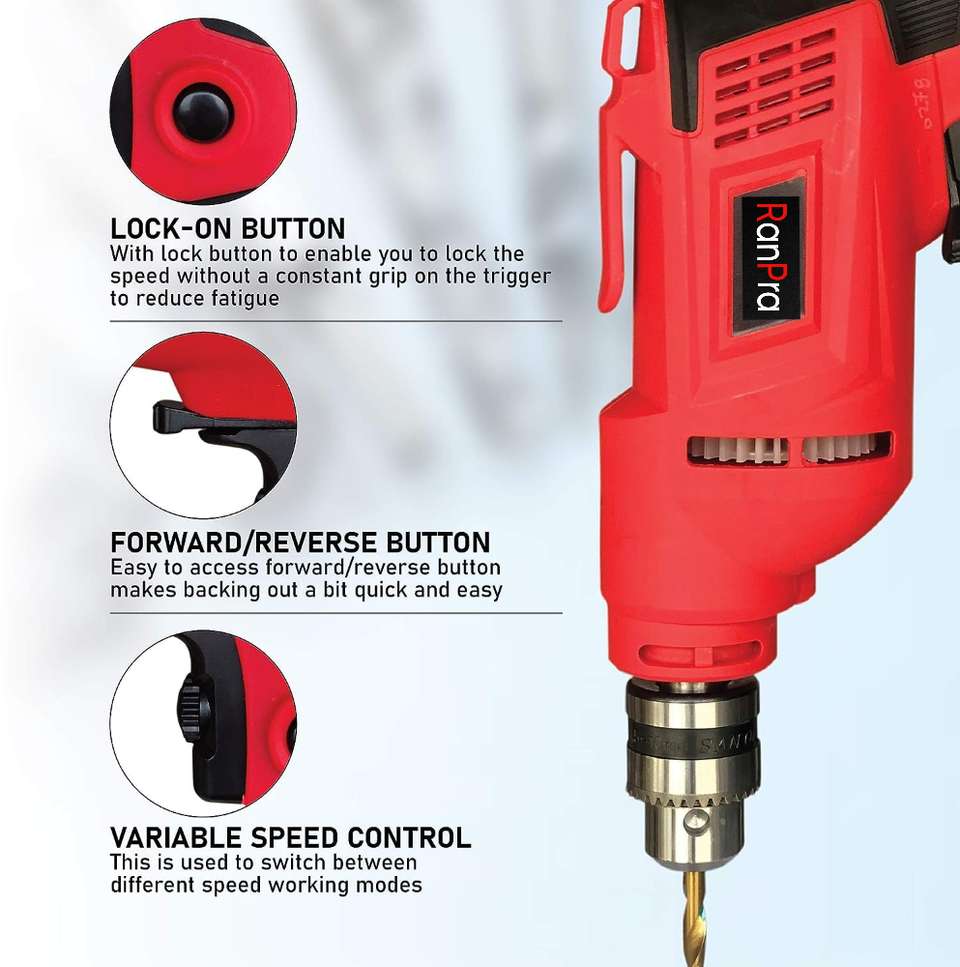 RanPra 100% Copper 10mm Drill Machine - Image 8