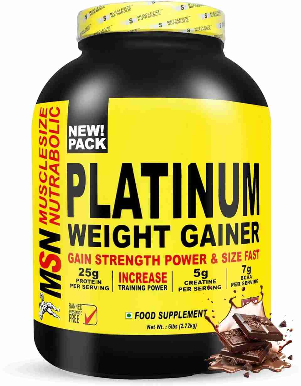 MUSCLE SIZE Platinum Weight Gainer 4.5 kg - Image 8