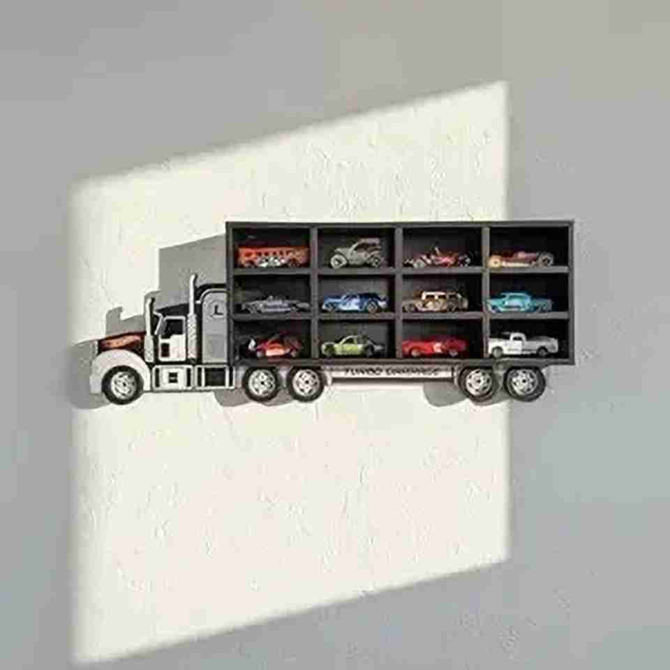 Lumora Craft Studio Truck Wall Display Shelf - Image 6