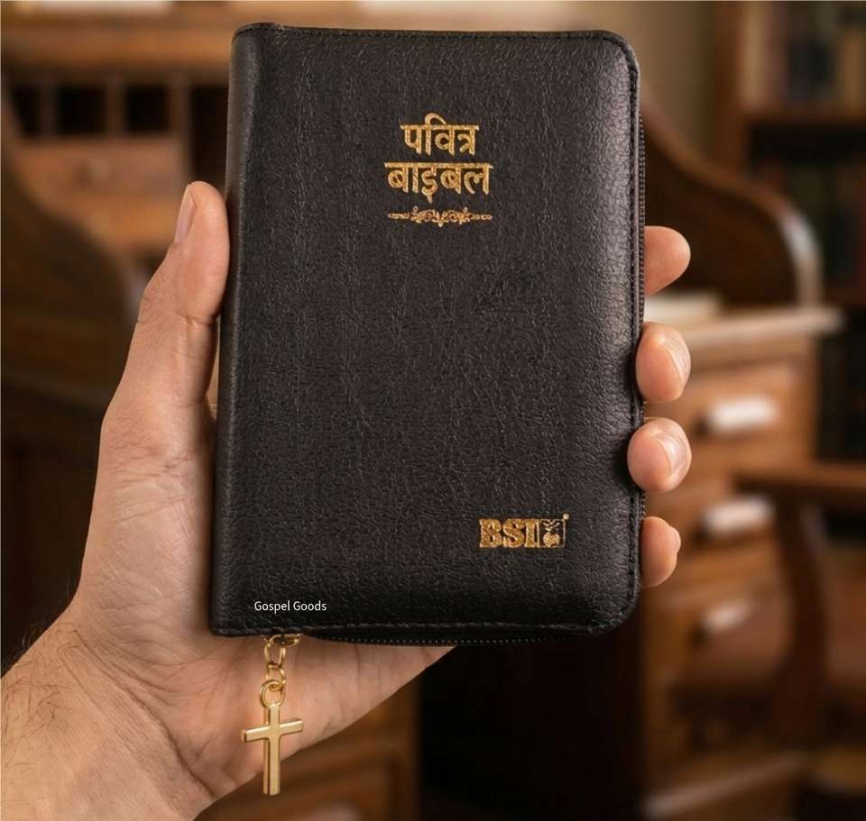 Hindi Pocket Size Bible with Zip Cover (Hardcover, BSI) - Image 5