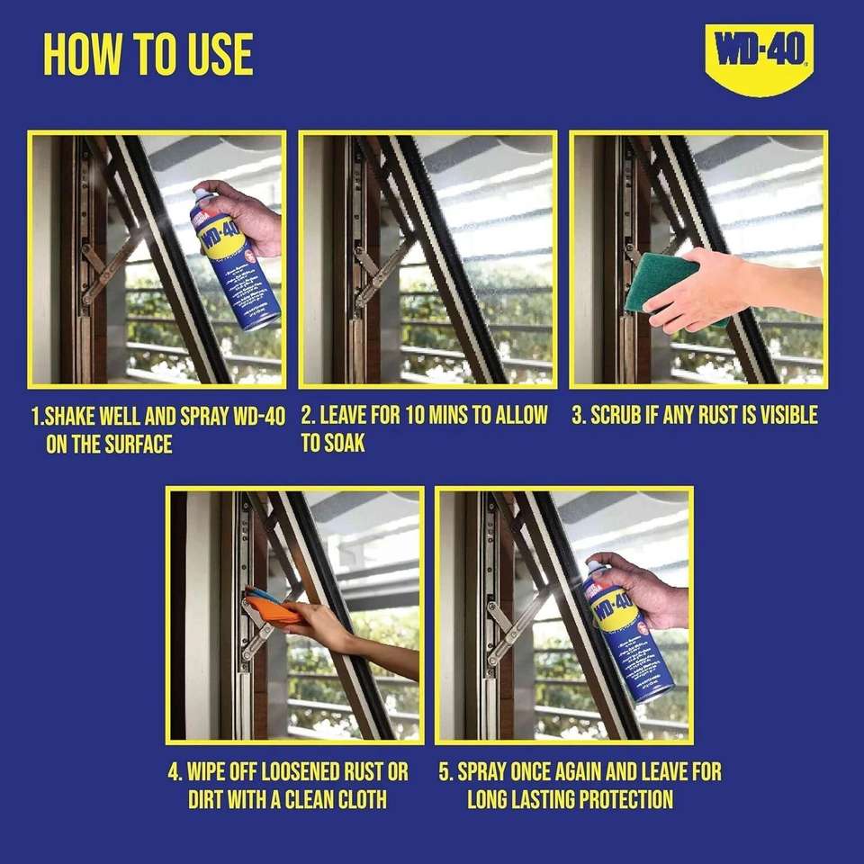 WD40 Multipurpose Spray Rust Removal, 420ml - Image 8