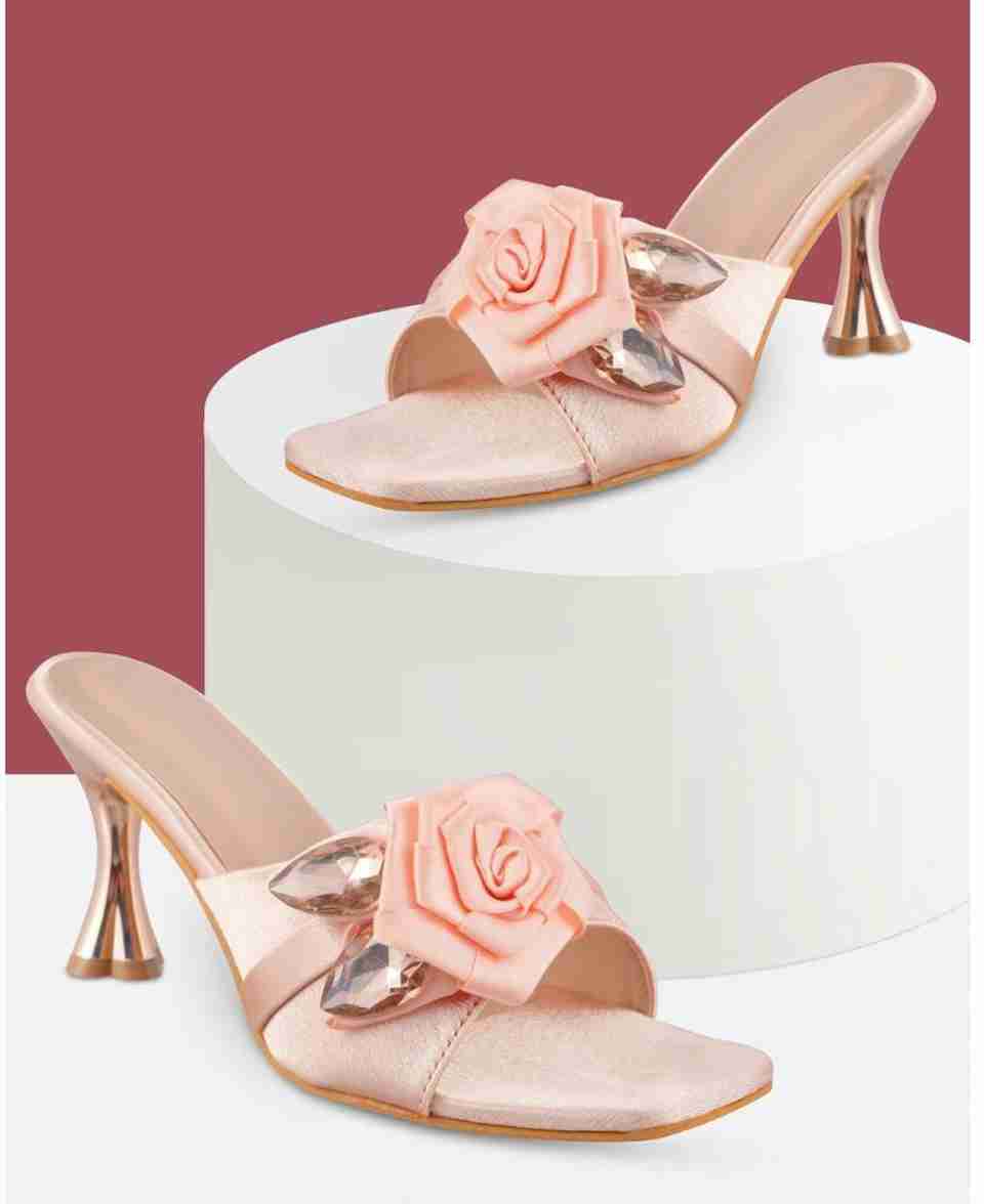 hunyza Women Heels Sandal Pink 5 - Image 8