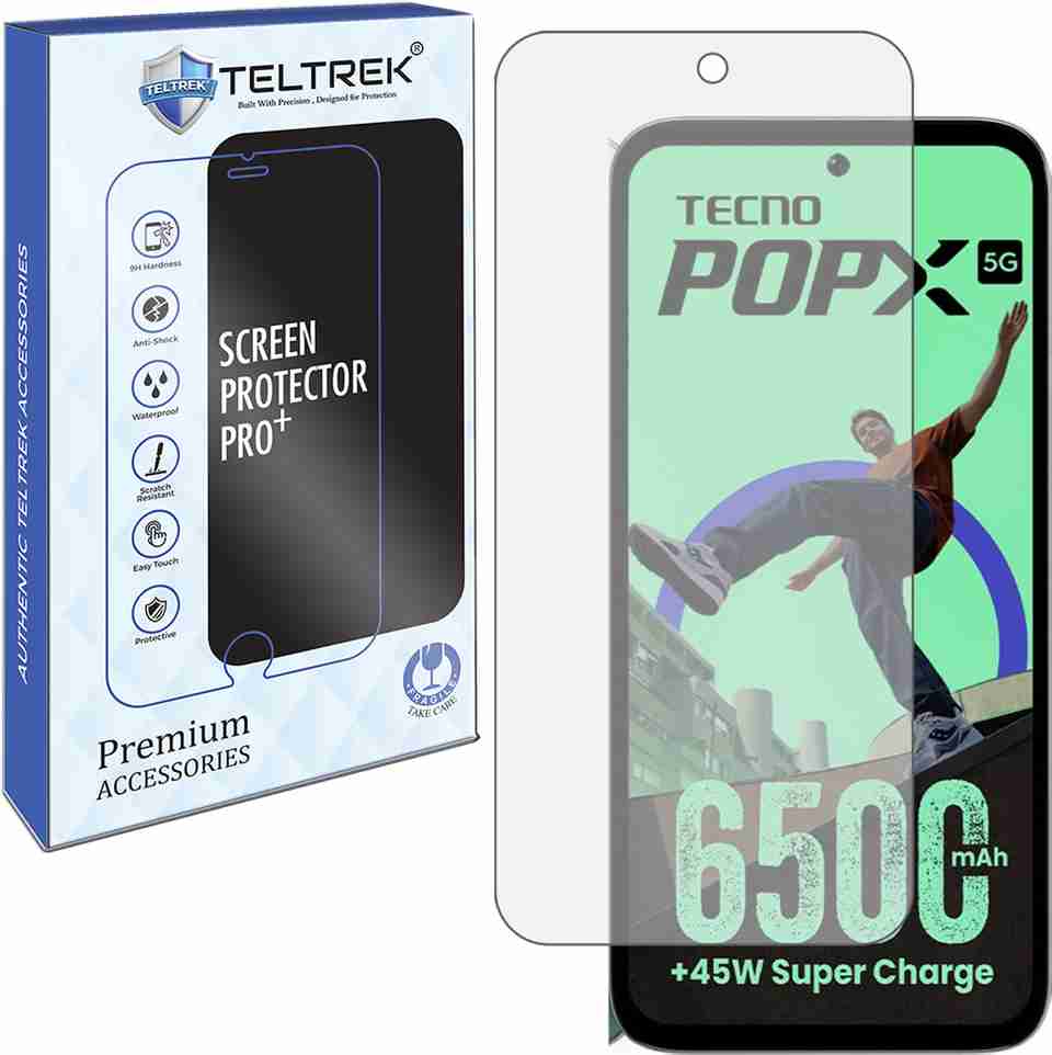 TELTREK Tempered Glass Guard for Tecno Pop X 5G Pack of 1 - Image 6