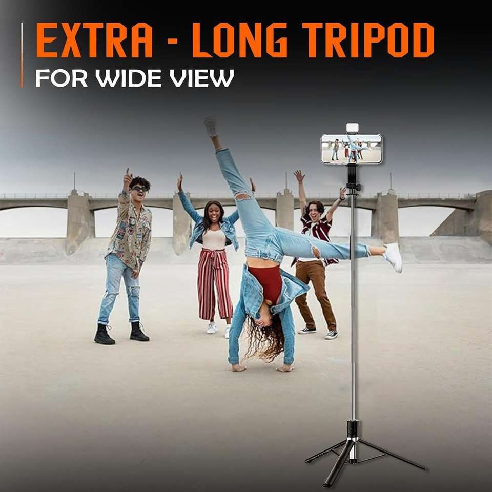 DigiPrints Extendable Selfie Stick Wireless Remote Tripod - Image 7