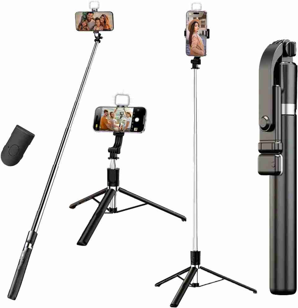 DigiPrints Extendable Selfie Stick Wireless Remote Tripod - Image 6