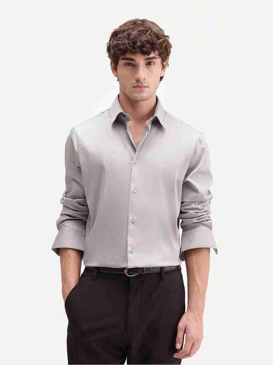 RARE RABBIT Men Regular Fit Solid Casual Shirt - Image 5